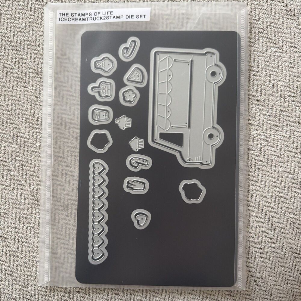 Stamps of Life Ice Cream Truck Metal Cutting Die Set Stephanie Barnard magnet